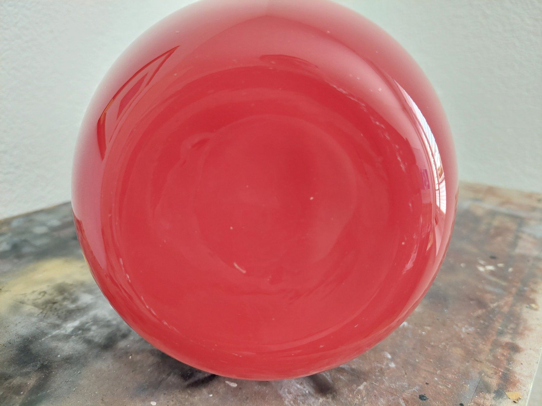 Murano Vasi & Recipienti: Grosse rote Muranovase mit Ringmuster, 70er – Usato da Subingen venduto da K7passt_immer 8