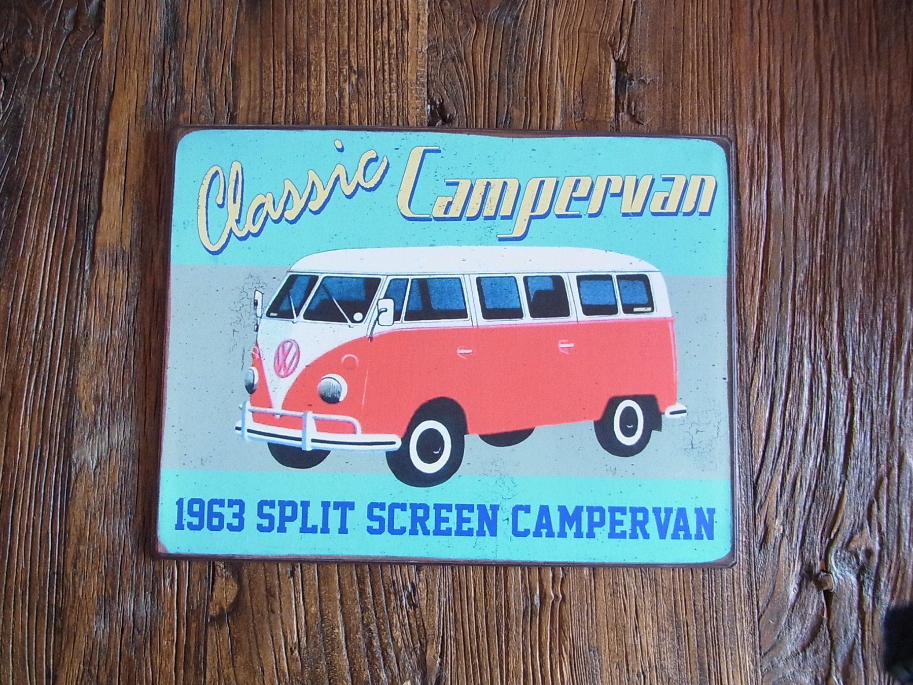 Volkswagen Schilder: Classic Camper Van VW Bulli Blechschild – Gebraucht aus Konolfingen von Sohonewyork 2