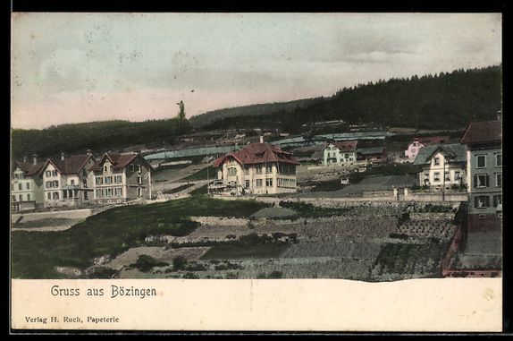 Cartoline postali: AK Bözingen, Teilansicht – Usato da Berlin venduto da bartko-reher