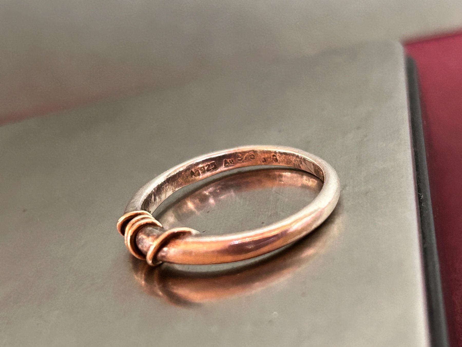 Ringe: Silberring Silber/Gold Ringel – Gebraucht aus Laufen von Bellavitaboom 3