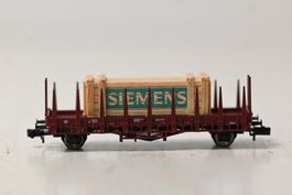 Fleischmann Rungenwagen mit Holzlast Spur N ohne OVP