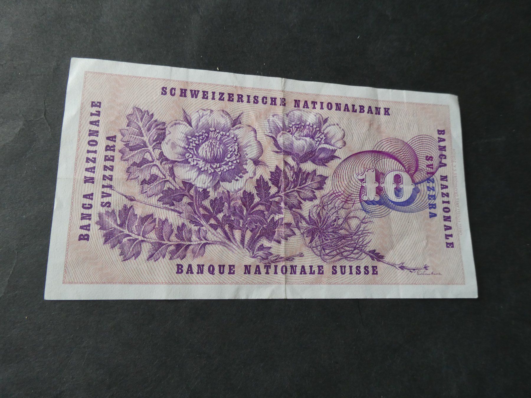 Banconote: Schweiz 1977, 10 Franken – Usato da Hinterforst venduto da rohusri 1