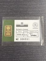 Goldbarren Argor SA 2,5g Feingold 999,9 im Blister