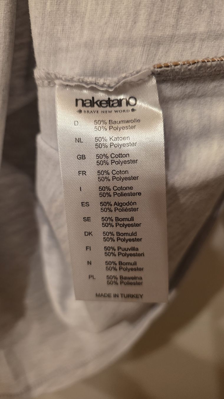 Naketano T-shirts: Naketano Oberteil Halbarm M Hellgrau Mint Neu – Neuf (Voir description) à La Ferrière par TamOpp 3
