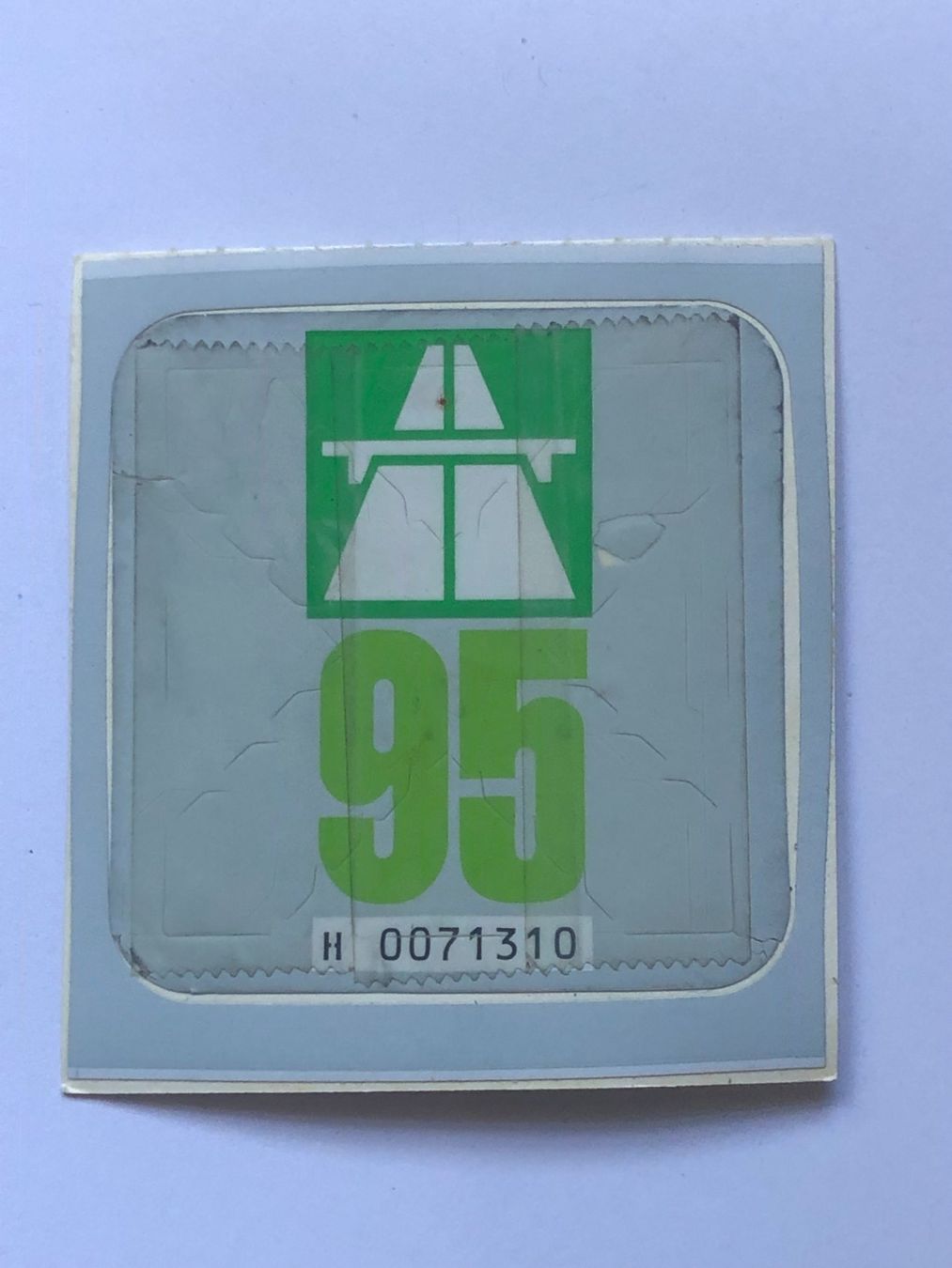 Autobahnvignetten: Autobahnvignette 1995 – Gebraucht aus Ganterschwil von ganterb
