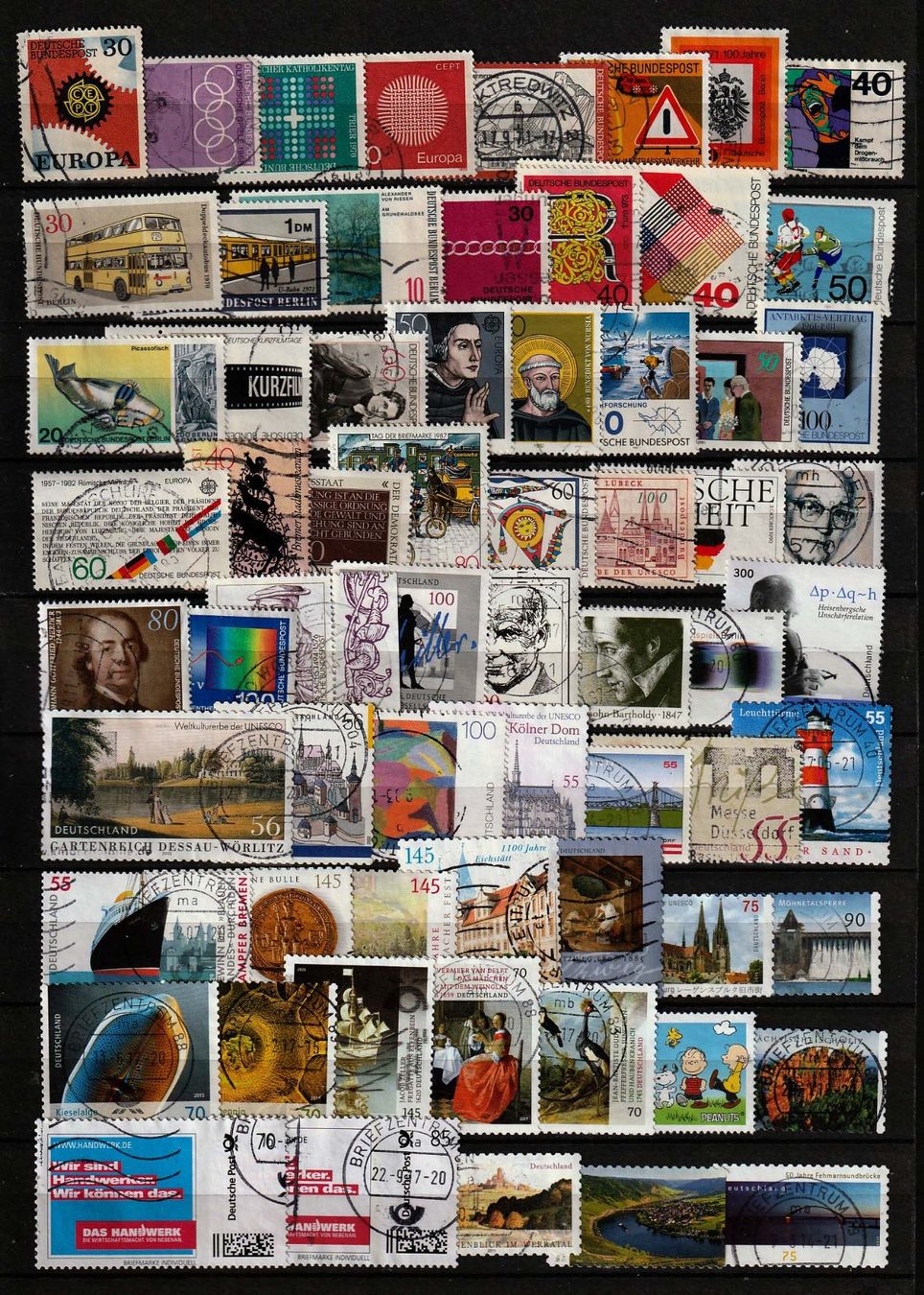 Tous les timbres: Deutsche Bundespost 1967 - 2018 – D'occasion à Arlesheim par gaugi43