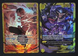 2X OP16 SECRET RARE Ace & Marshall (OP16-118 & OP16-119) 