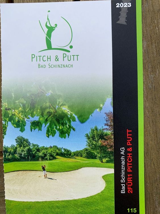 Gutschein 2für1 Erstrunde Pitch & Putt Schinznach Kaufen auf Ricardo