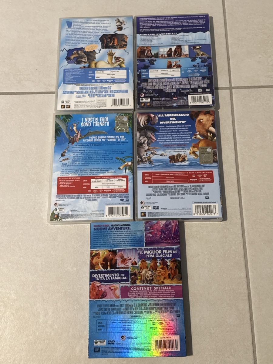 Tutti i DVDs: L’era glaciale 1,2,3,4,5 – Usato da Cadenazzo venduto da nick995 1