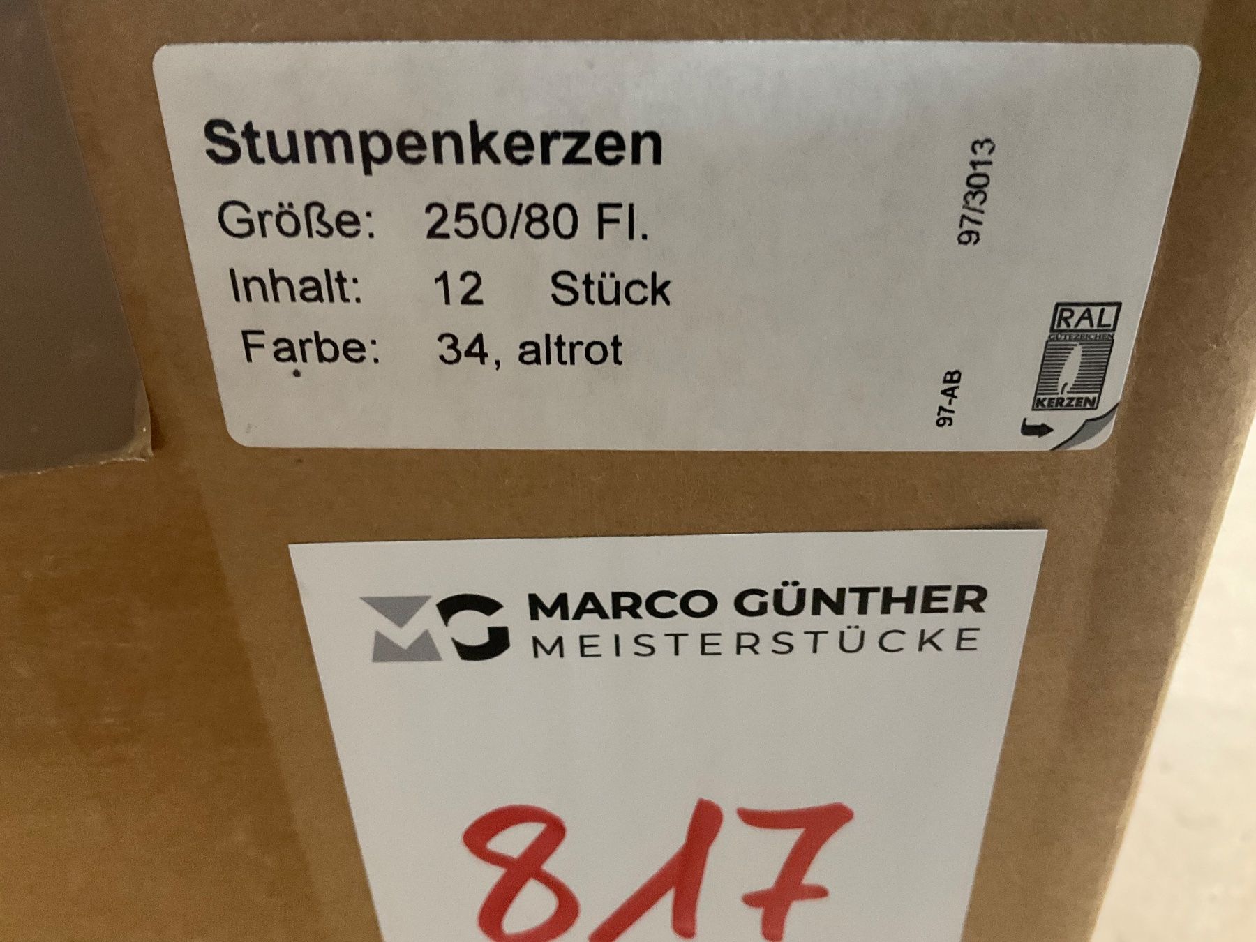 Candele: 817 Posten Übertauchkerzen aus Liquidation – Nuovo (secondo la descrizione) da Derendingen venduto da Meisterstuecke 4