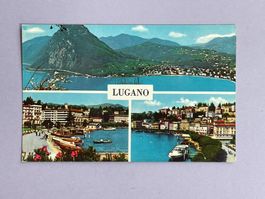 Lugano - drei Ansichten - Werbestempel