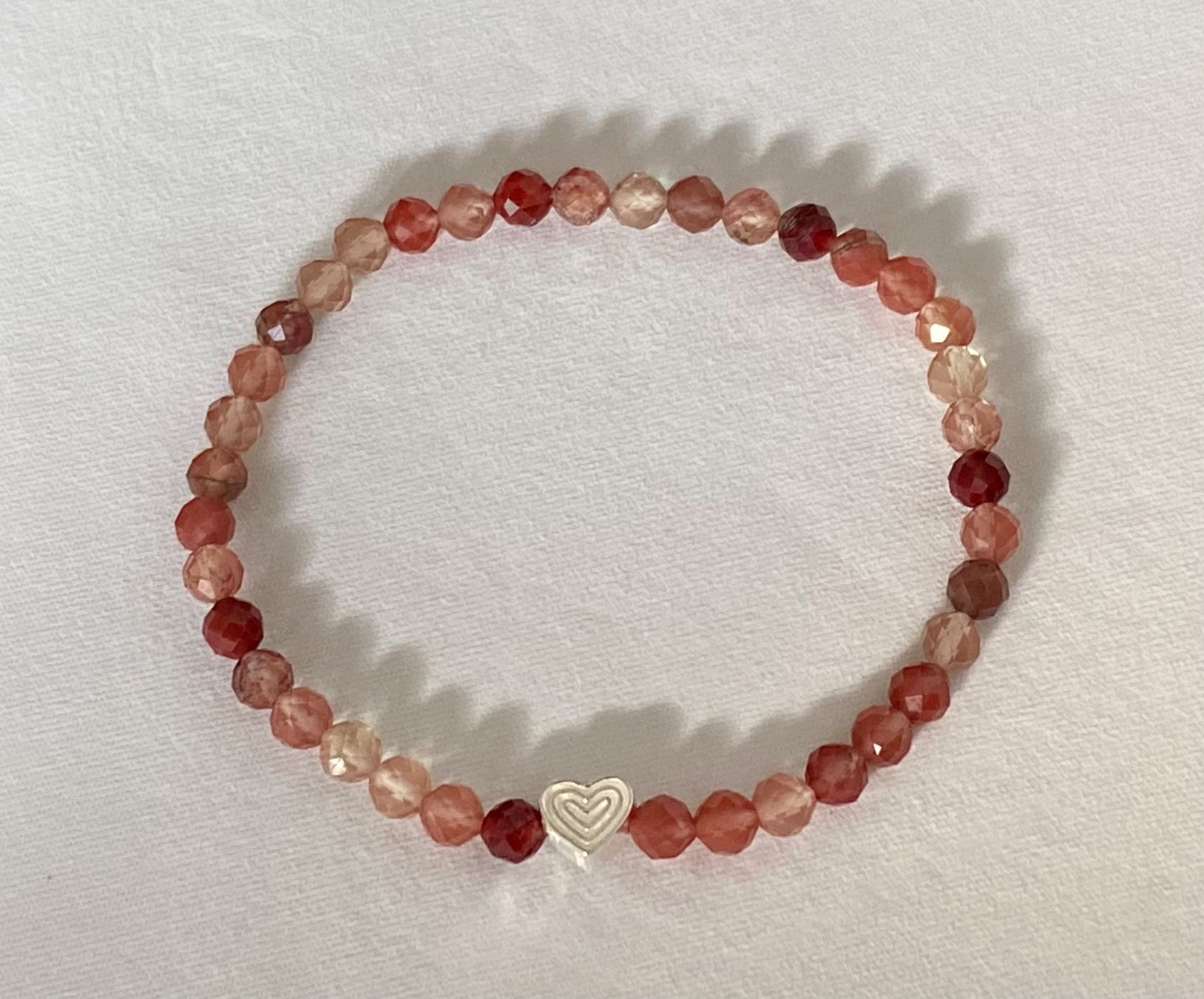Armbänder & -reifen: Edelstein Armband Andesin facettiert mit Silber – Neu und originalverpackt aus Zuzwil SG von Lemliskat