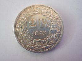 2 Fr. 1946 silber