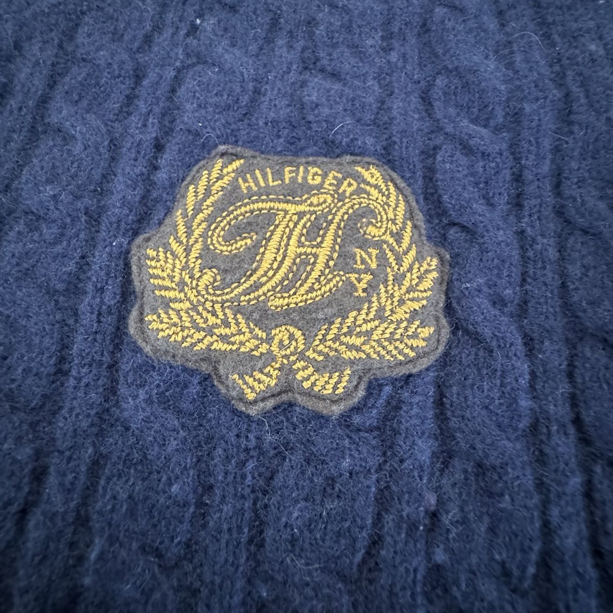 Tommy Hilfiger Maglioni & Felpe: Blue Tommy Hilfiger Wool Cashmere Sweater L Strickpullover  – Usato da St. Gallen venduto da sourced_limited 3