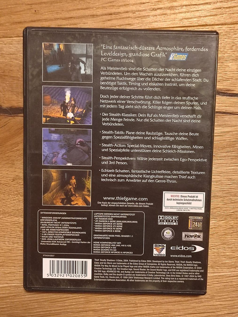 Spiele: Thief Deadly Shadow 2001 PC DE – Gebraucht aus Fribourg von Nooky 1