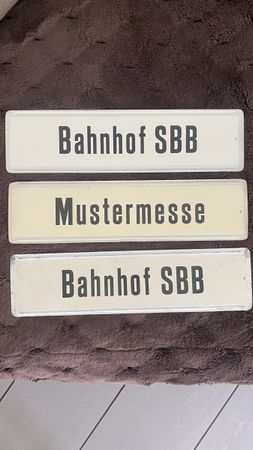 Original BVB Bahnschilder Retro