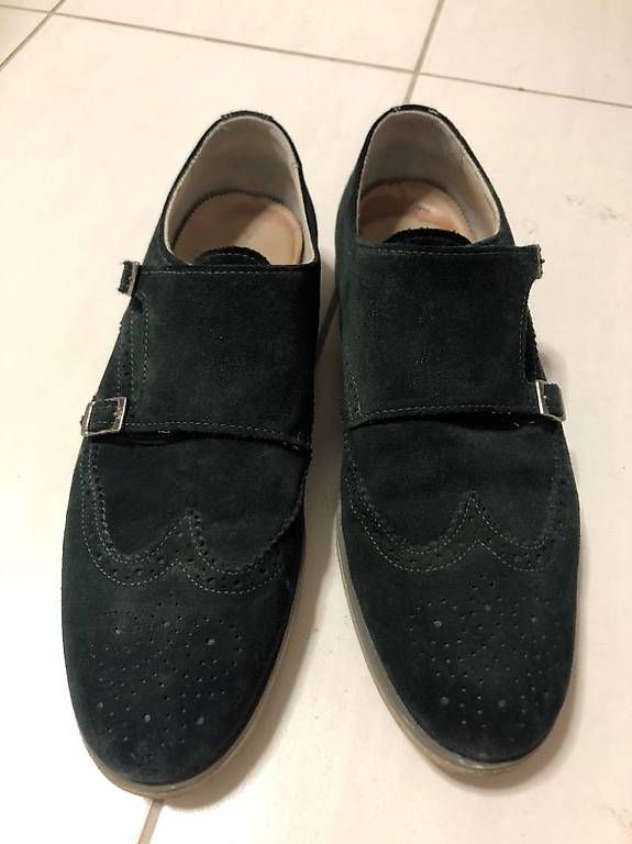Zara Herrenschuhe: Chaussures en suédine verte 43 – Gebraucht aus La Tour-de-Trême von Txertxi 1