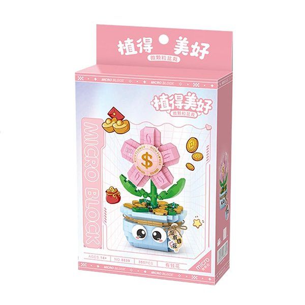 Kit di costruzioni: Blume im Topf: Rich Flower / Mini-Bausteine – Nuovo e nell'imballaggio originale da Meisterschwanden venduto da Bigi1