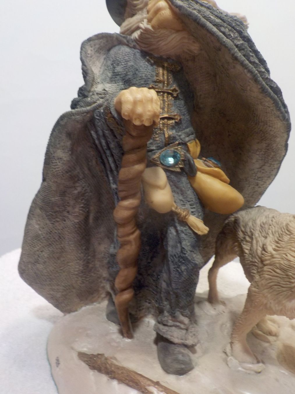 Statuette: Fantasie Figur Zauberer mit Wolf  Thorlief Graubart – Nuovo (secondo la descrizione) da Bülach venduto da Freieck 5