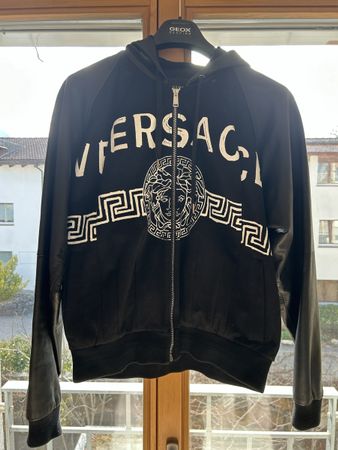 Versace Jacke, Grösse 48, Lederärmel, Top Zustand!