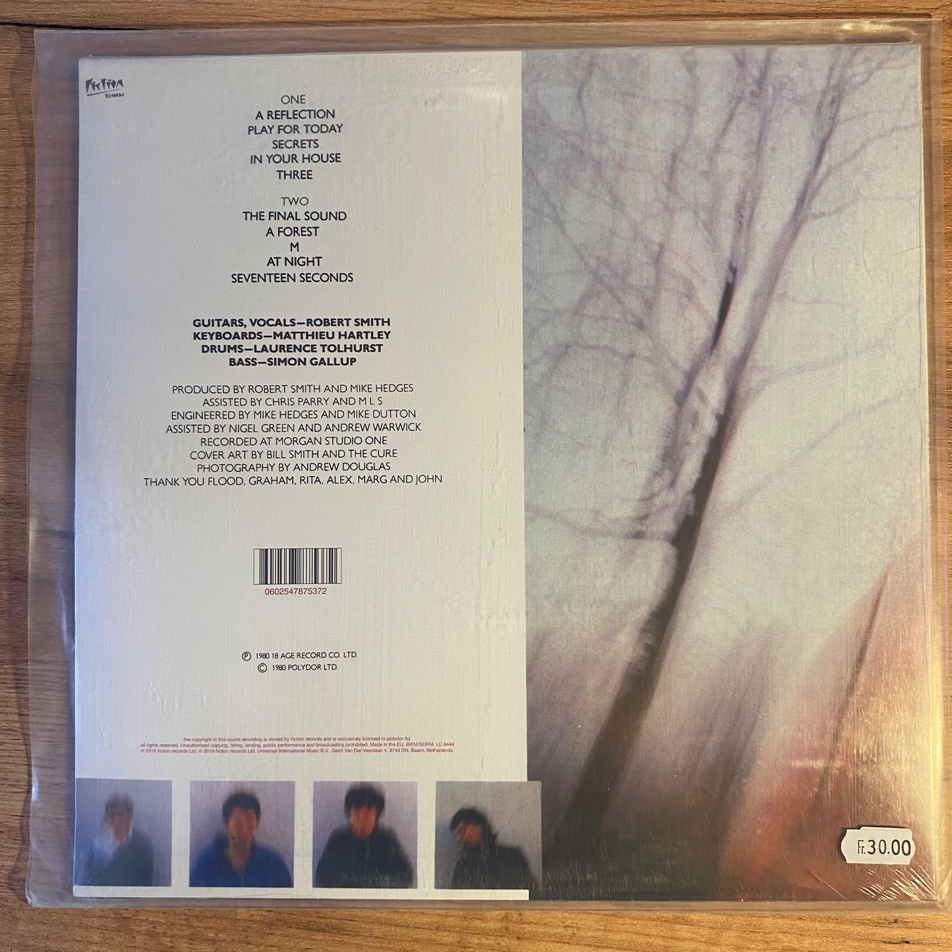 Dischi in vinile: THE CURE...SEVENTEEN SECONDS...RE EU 2016 SEALED LP – Nuovo e nell'imballaggio originale da Gals venduto da Diskopatshop 1