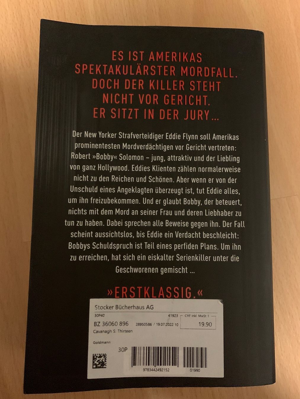 Libri: Thirteen- Steve Cavanagh – Usato da Kreuzlingen venduto da jamie45 1