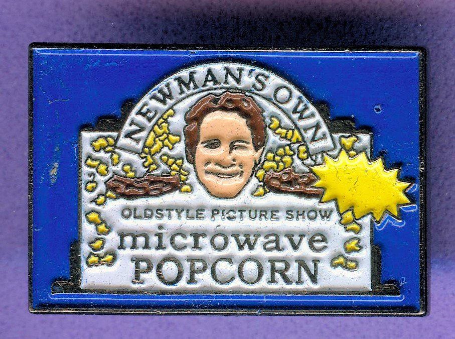 Placchette & Badge: NEWMAN'S OWN  POPCORN  blau – Usato da Winterthur venduto da Sammleroase