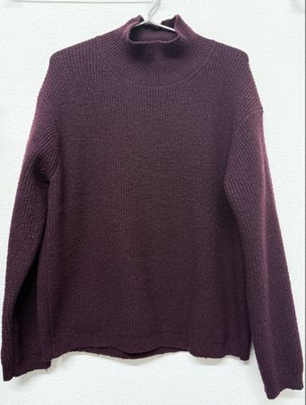 Strickpullover, sehr dunkles Bordeauxrot XL