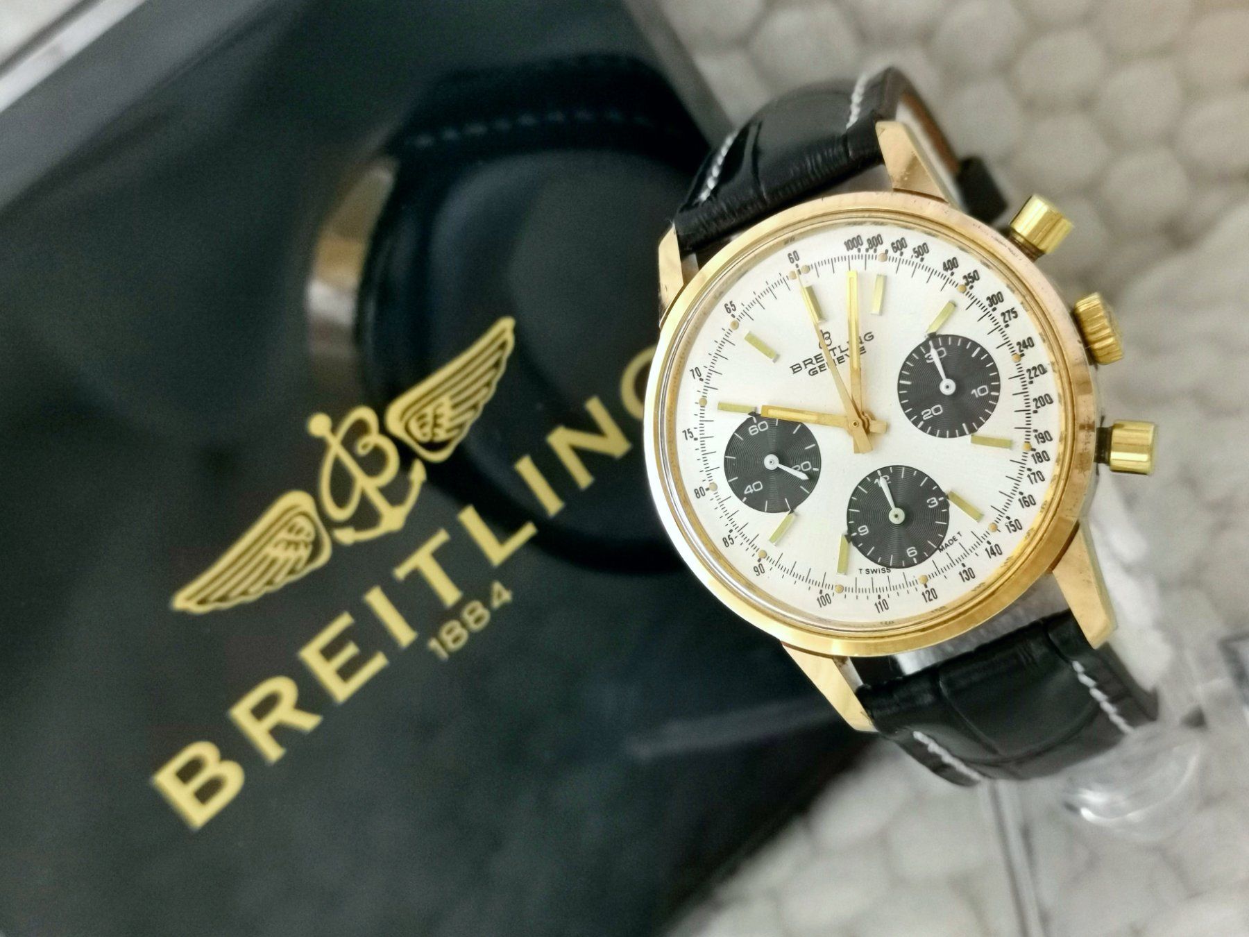 Breitling Orologi: Breitling Chronograph Rarität ref.815 Long Playing – Usato da Nottwil venduto da Kaufen003