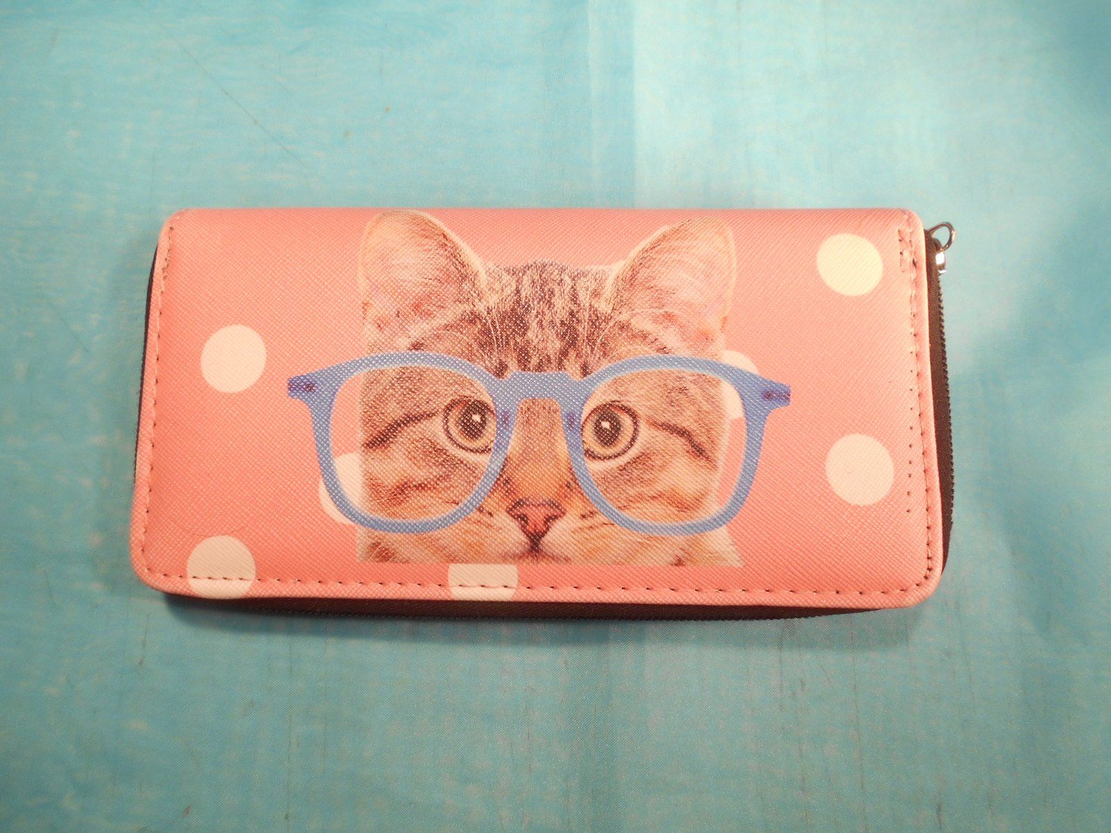 Portamonete: Portemonnaie, Katze mit Brille, Kunstleder – Usato da Bellach venduto da JingleCherry