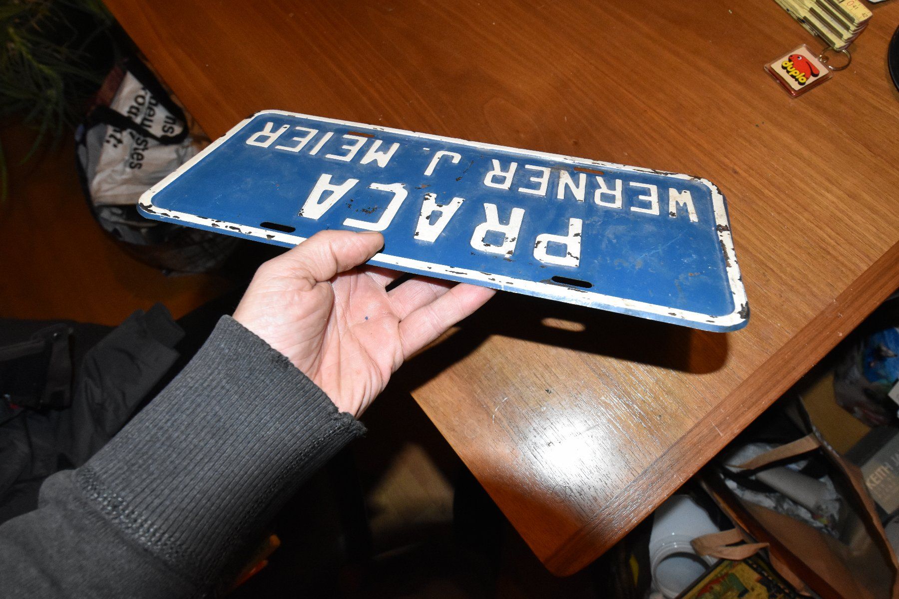 Schilder: VINTAGE Praca Werner J. Meier BLECHSCHILD brasilien? – Gebraucht aus Pfaffhausen von mono_rec 9