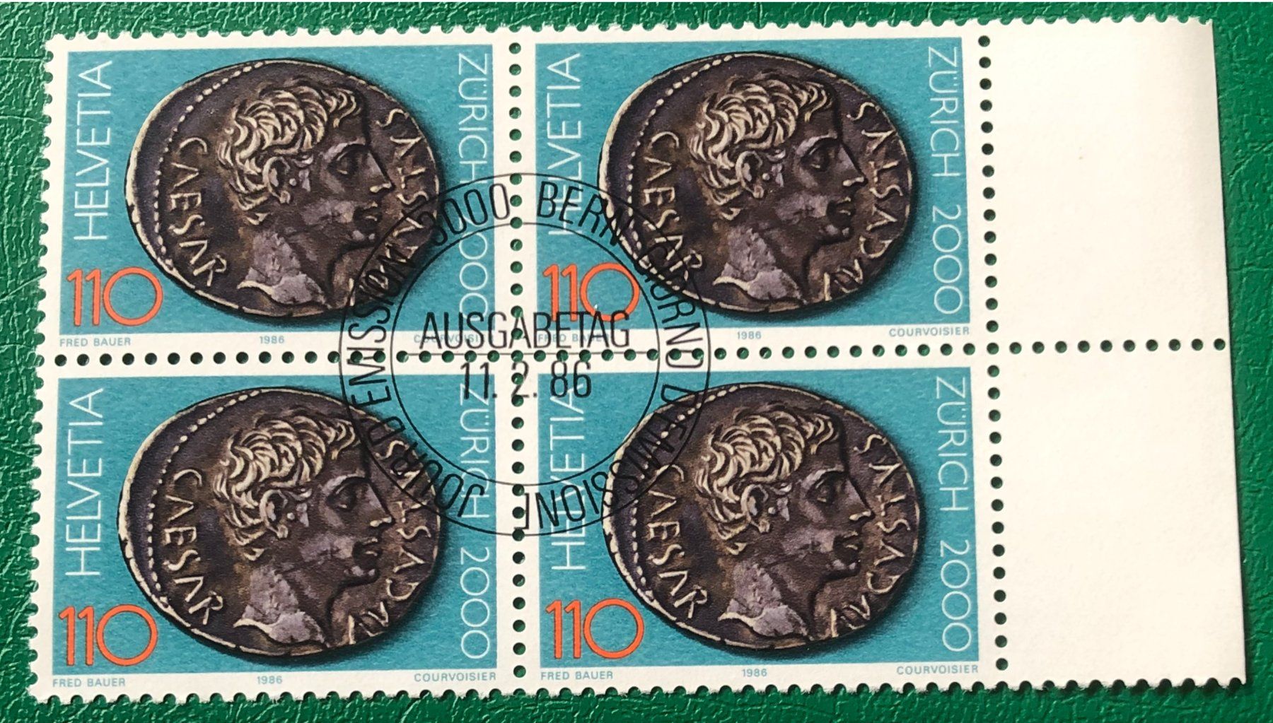 Tutti i francobolli: 4 er Block Nr. 724 mit ETStempel Bern   – Usato da Aarau venduto da Billa007
