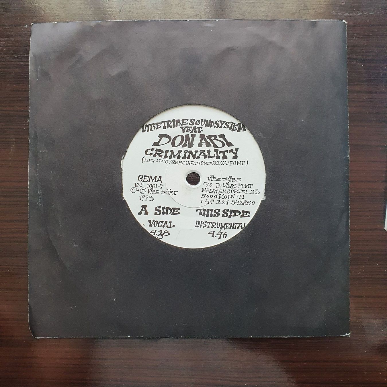 Schallplatten: Vibe Tribe Soundsystem feat: Don Abi 7Inch – Gebraucht aus Zürich von haitimarasa