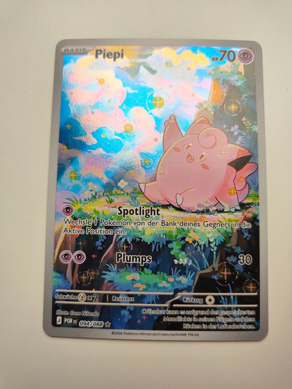 Pokémon Sammelbilder & Trading cards: Pokemon Piepi Illustration Rare Optimale Ordnung – Gebraucht aus Thalwil von FigurenFreunde