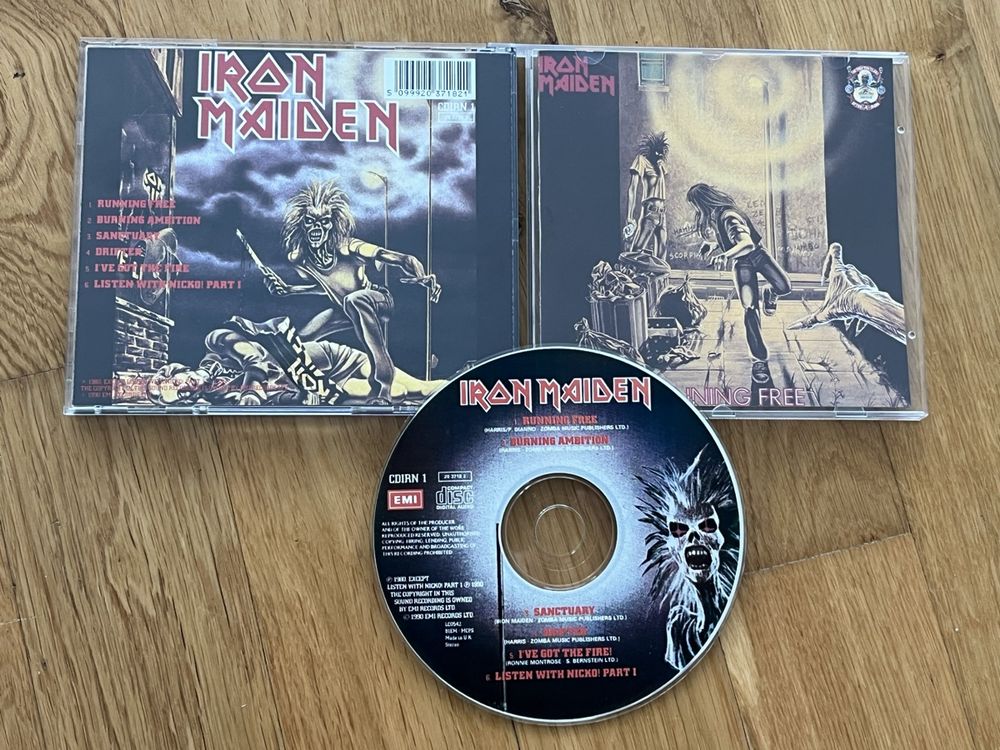 Iron Maiden - Running Free / Sanctuary (CD), rar (Neu (gemäss ...