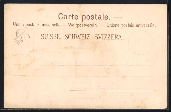 Cartoline postali: Lithographie Geneve, Gesamtansicht – Usato da Berlin venduto da bartko-reher 1
