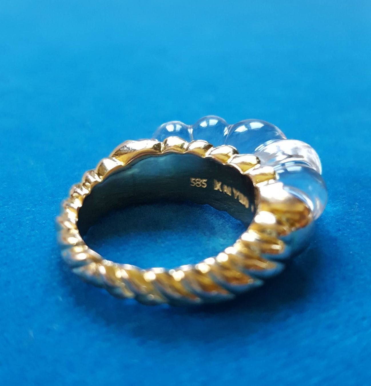 Anelli: Massiv 585 Gold Ring Mit Stein – Usato da Wald ZH venduto da Aniade 6