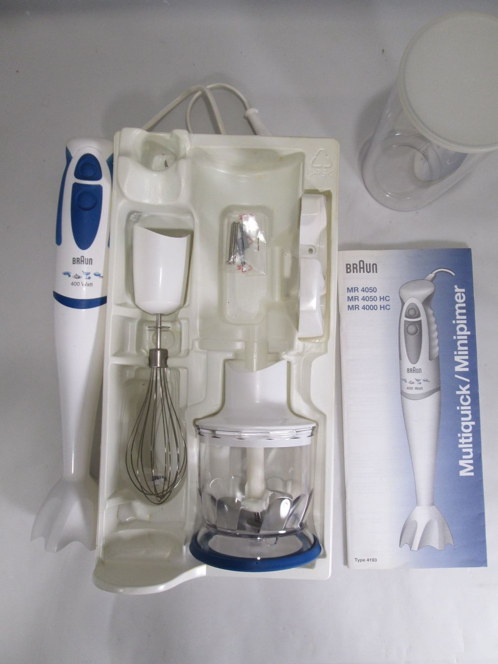 Braun Elettrodomestici da cucina: original BRAUN Stabmixer MR4050 / neuwertig – Nuovo (secondo la descrizione) da Rapperswil SG venduto da designandmore