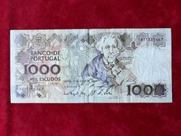 PORTUGAL - 1000 Escudos 17 Junho 1993 - Teofilo BRAGA