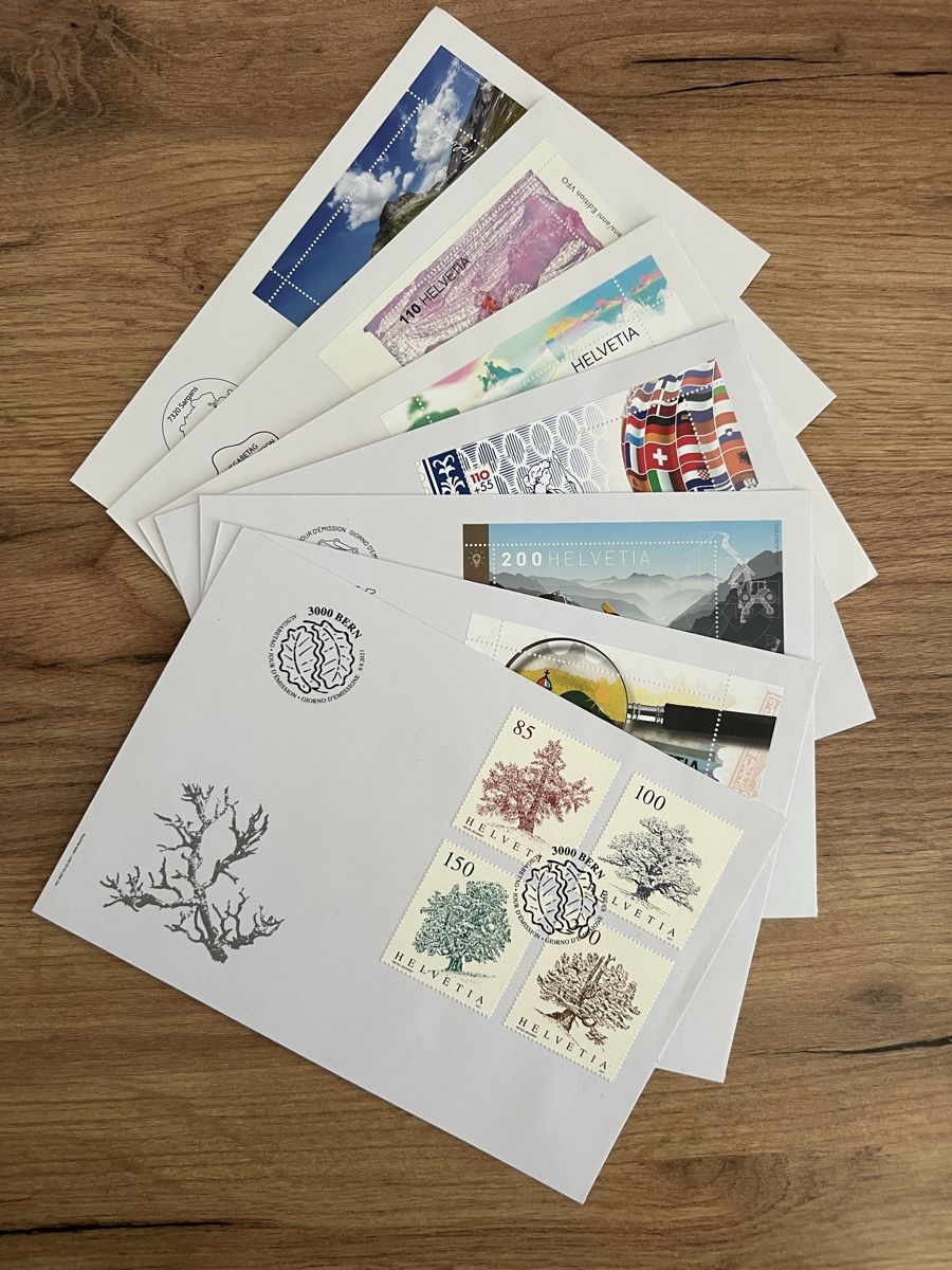 Alle Briefmarken: 7Stk. CH FDC Sonderblocks 2021-2023 – Neu (gemäss Beschreibung) aus Braunau von Desil2511