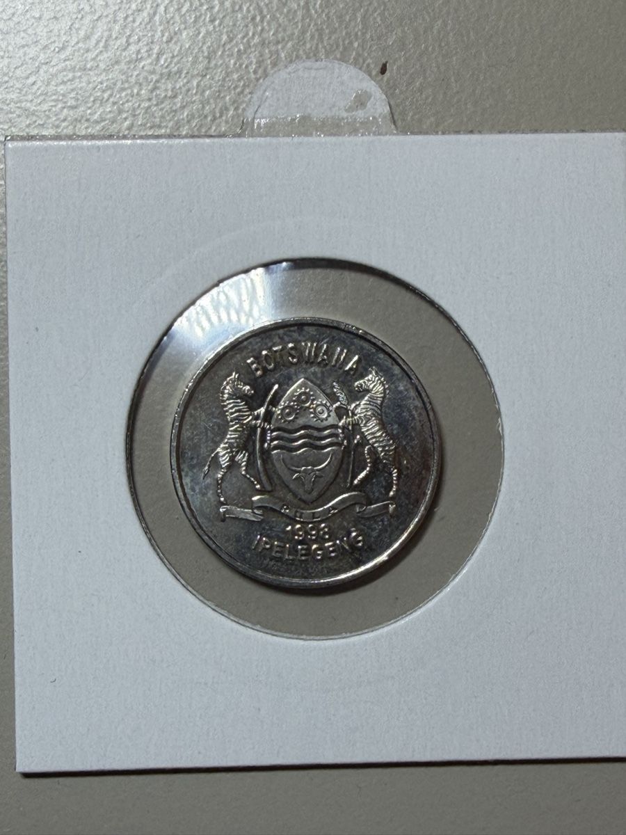 Alle Münzen: Botswana - 50 Thebe - 1998 – Gebraucht aus Payerne von Mike1682 1
