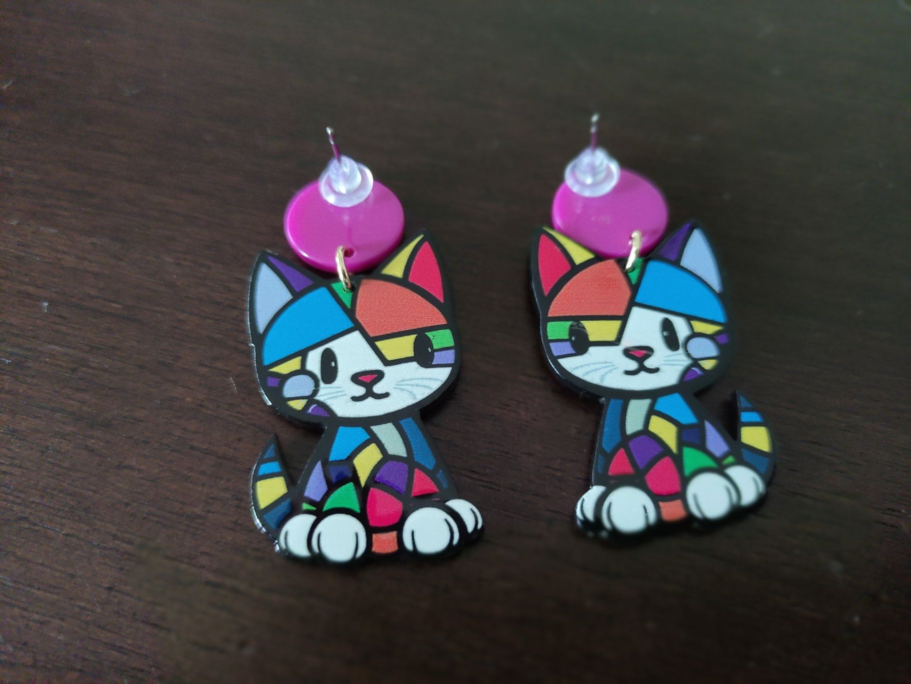 Orecchini pendenti & Orecchini a lobo: Boucles d'oreilles originales Chat neuves – Nuovo (secondo la descrizione) da YVERDON-LES-BAINS venduto da Tony-no 1