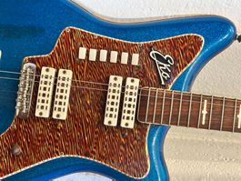 1960s Eko 500 V4 Electric Guitar – Blue Sparkle - Serviced