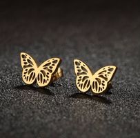 Ohrenstecker Schmetterling goldig