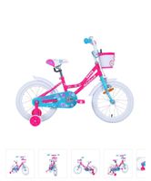 Childrens bicycle Stitch Sunny pink with training wheels