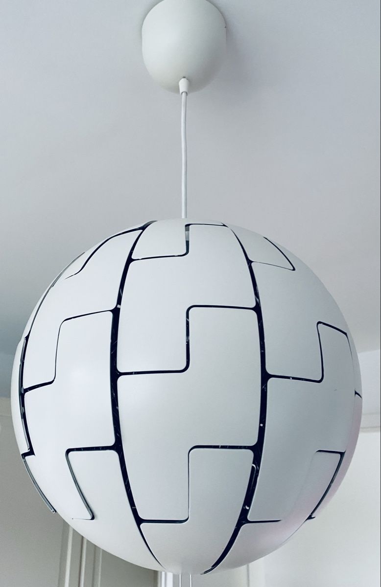 Ikea Lampadari & plafoniere: HÄNGELAMPE WEISS/SILBERFARBEN – Usato da Malters venduto da Kuettel1 5