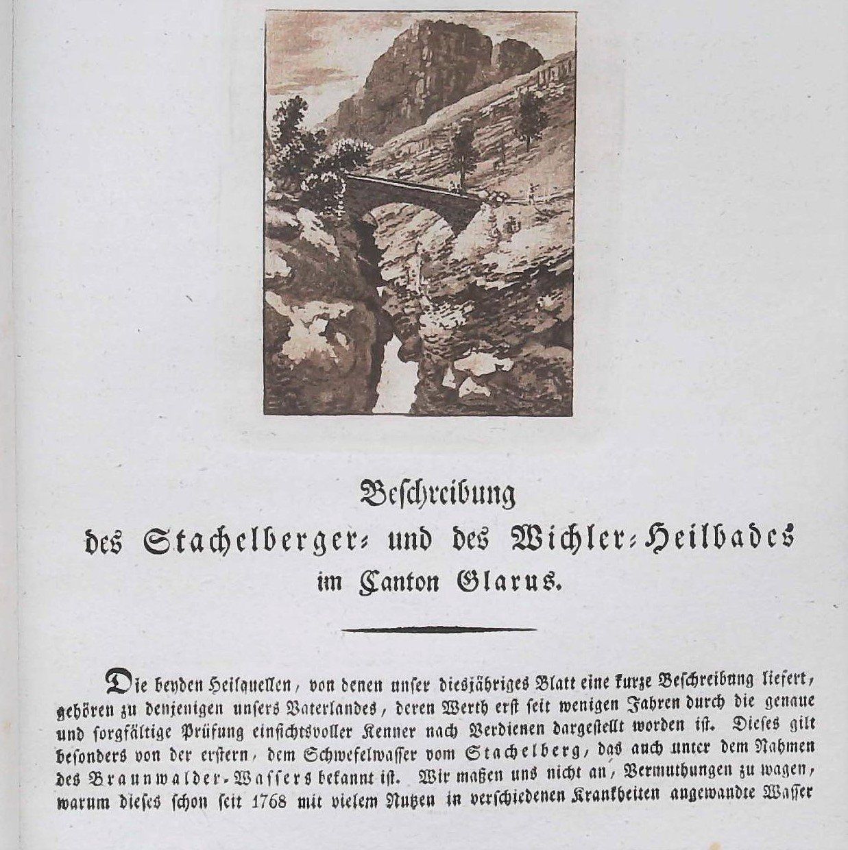 Libri: Stachelberg Linthal Neujahrsblatt 1819 mit Ansicht – Usato da Rafz venduto da Helvet32 1