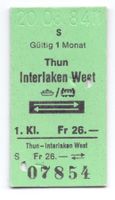 Schiff-Billette Thun - Interlaken West