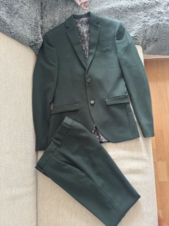 Herren Anzug Isaac Dewhirst dunkelgrün Grösse 42 neu