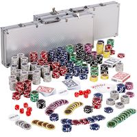 Pokerkoffer mit 1000 Chips+Karten+Würfel